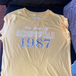 Aeropostale Yellow Classic Crew Tee